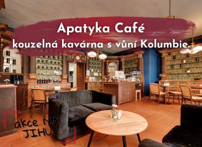 Kouzelná kavárna s vůní Kolumbie. Apatyka Café v Nových Hradech.